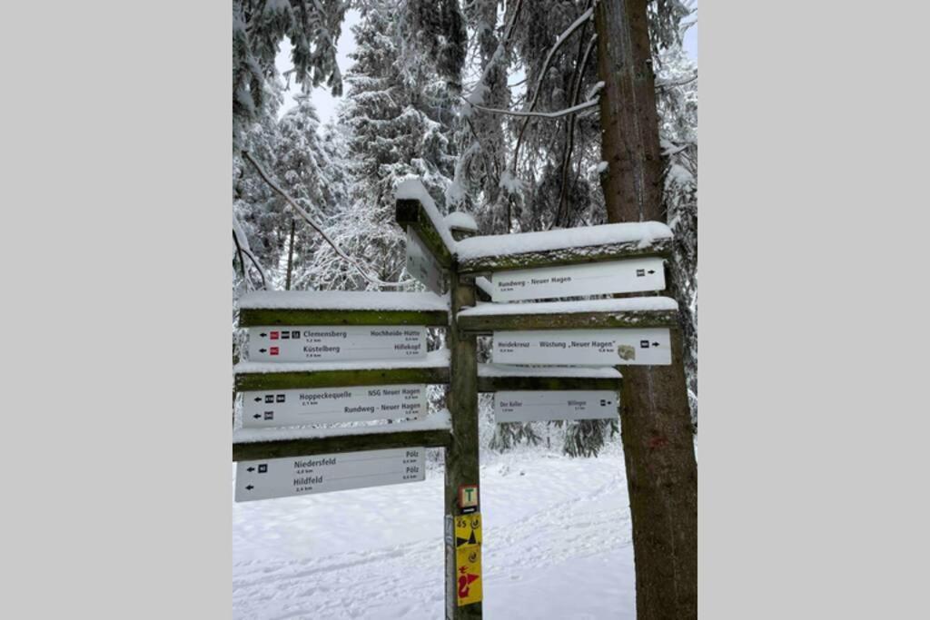 Zeit Fuer Dich Am Bergelchen, Winterberg Leilighet Eksteriør bilde